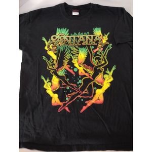 COPY - SANTANA Graphic Band Concert Shirt Dancing Angels Size L Black